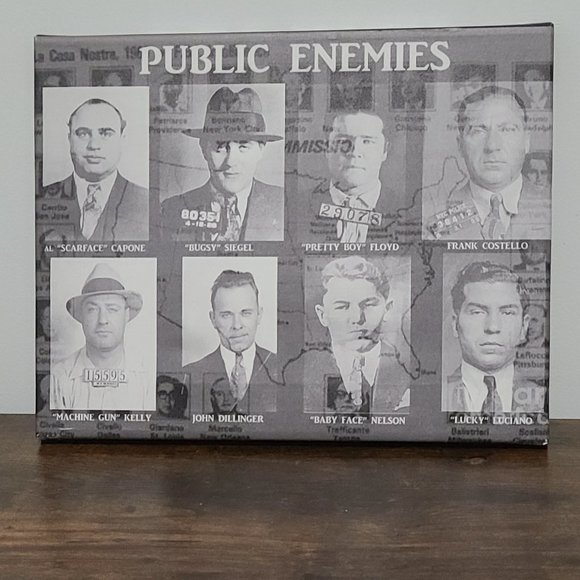 Public Enemies American Mob Small Canvas Art - Picture 1 of 2